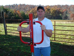 ergonomic fence post driver